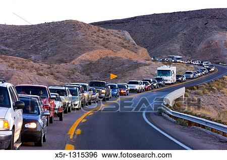 traffic jam, Arizona, USA View Large Photo Image Stock Photograph - traffic jam, Arizona, USA. Fotosearch