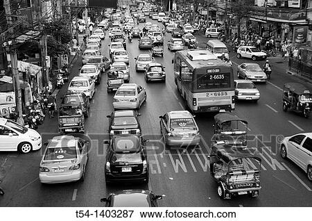 Traffic Jam in Bangkok View Large Photo Image Stock Photo - Traffic Jam in Bangkok. Fotosearch