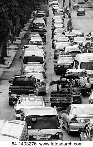 Traffic Jam in Bangkok View Large Photo Image Stock Photograph - Traffic Jam in Bangkok. Fotosearch