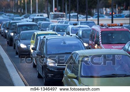 Stock Photo - traffic jam. Fotosearch