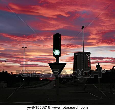 Traffic light in Reykjavik, Midnight sunset, Iceland View Large Photo Image Stock Photograph - Traffic light in Reykjavik, Midnight sunset, Iceland. Fotosearch