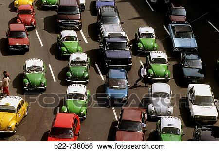 Traffic, Mexico City, Mexico View Large Photo Image Stock Photograph - Traffic, Mexico City, Mexico. Fotosearch