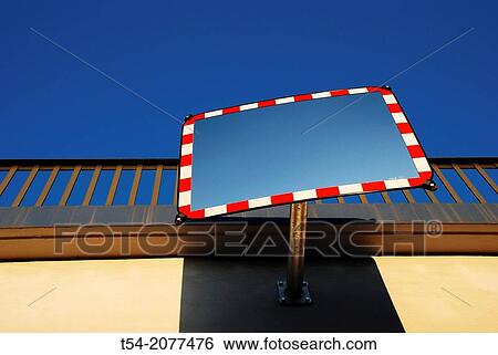 Stock Photograph - Traffic mirror in Germany. Fotosearch