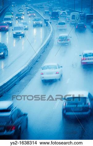 Traffic on highway, Sweden View Large Photo Image Picture - Traffic on highway, Sweden. Fotosearch