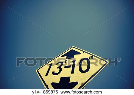 Traffic sign indicating maximum bridge height View Large Photo Image Stock Photograph - Traffic sign indicating maximum bridge height. Fotosearch
