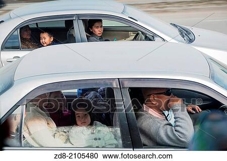 Stock Image - traffict in ulan bator.. Fotosearch