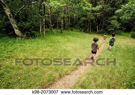 Stock Photo - Trail, Nebias, Languedoc-Roussillon, Aude Department, Pyr? n? es-Orientales, France. Fotosearch