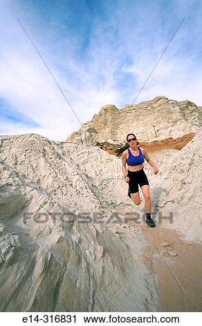 Trail running. Grand Staircase-Escalante National Monument. Utah. USA View Large Photo Image Stock Image - Trail running. Grand Staircase-Escalante National Monument. Utah. USA. Fotosearch