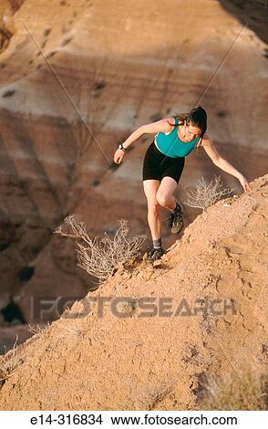 Trail running.? The movie set?. Grand Staircase-Escalante National Monument. Utah. USA View Large Photo Image Picture - Trail running.? The movie set?. Grand Staircase-Escalante National Monument. Utah. USA. Fotosearch