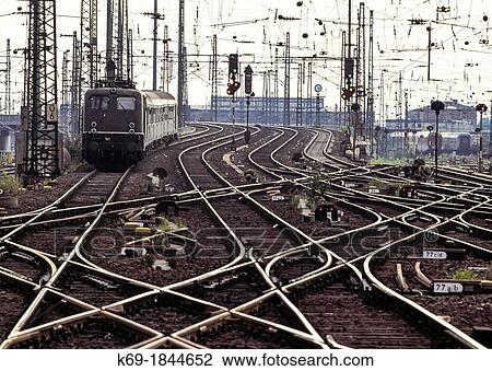 Train arriving to the Station Frankfurt am Main Germany View Large Photo Image Stock Image - Train arriving to the Station Frankfurt am Main Germany. Fotosearch