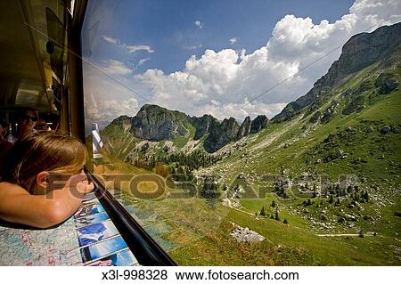 Train by Rochers de Naye Montreaux Switzerland View Large Photo Image Stock Photo - Train by Rochers de Naye Montreaux Switzerland. Fotosearch