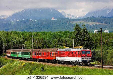 train in Vysoke Tatry, Slovakia View Large Photo Image Picture - train in Vysoke Tatry, Slovakia. Fotosearch