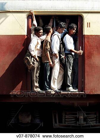 Picture - Train, Mumbai, Maharashtra, India. Fotosearch