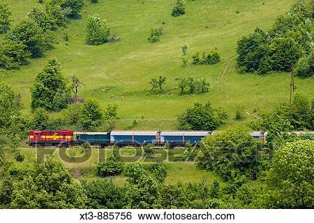 Stock Photograph - train near Banska Bystrica, Slovakia. Fotosearch