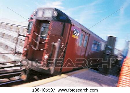 Stock Photo - Train. New York. USA. Fotosearch