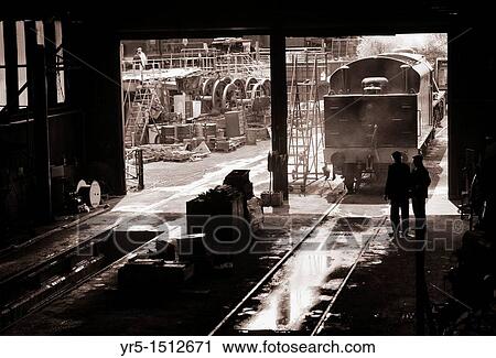 Train workshop at Grosmont station on the North Yorkshire Moors Railway near Whitby, North Yorkshire, England, UK View Large Photo Image Stock Image - Train workshop at Grosmont station on the North Yorkshire Moors Railway near Whitby, North Yorkshire, England, UK. Fotosearch