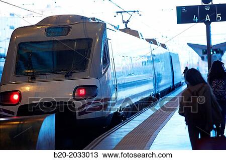 Trains. North Railway Station. Valencia. Comunidad Valenciana. Spain. View Large Photo Image Stock Image - Trains. North Railway Station. Valencia. Comunidad Valenciana. Spain.. Fotosearch