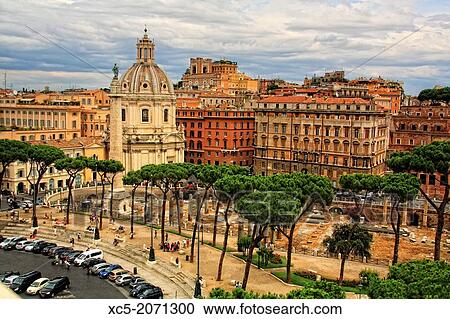 Trajan Forum from Vittorio Emanuele II Monument, Rome, Italy View Large Photo Image Stock Image - Trajan Forum from Vittorio Emanuele II Monument, Rome, Italy. Fotosearch