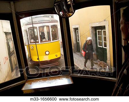Tram 28, Lisbon, Portugal View Large Photo Image Stock Image - Tram 28, Lisbon, Portugal. Fotosearch