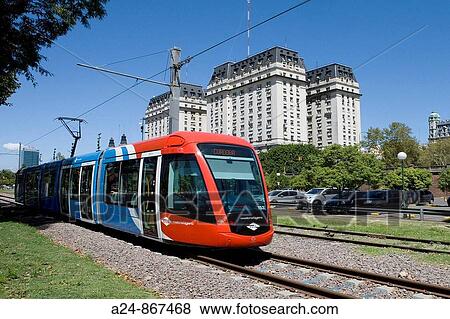 Tram at Puerto Madero district, Buenos Aires, Argentina (March 2008) View Large Photo Image Stock Photo - Tram at Puerto Madero district, Buenos Aires, Argentina (March 2008). Fotosearch