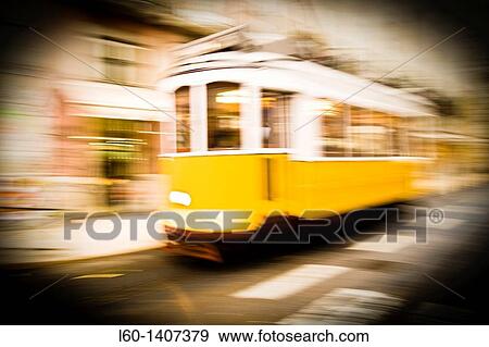 Stock Photo - Tram in Lisboa, Portugal. Fotosearch