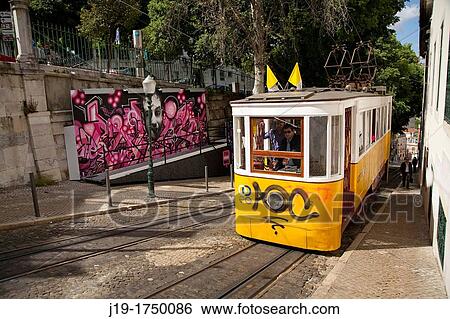 Stock Photograph - Tram, Lisboa Portugal. Fotosearch