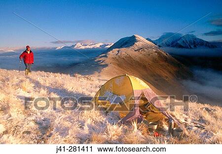 Tramper's winter campsite above Lake Coleridge. Rakaia River. Canterbury. New Zealand View Large Photo Image Stock Image - Tramper's winter campsite above Lake Coleridge. Rakaia River. Canterbury. New Zealand. Fotosearch