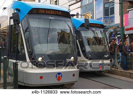 Trams Sultanahmet district Istanbul Turkey Europe View Large Photo Image Stock Image - Trams Sultanahmet district Istanbul Turkey Europe. Fotosearch