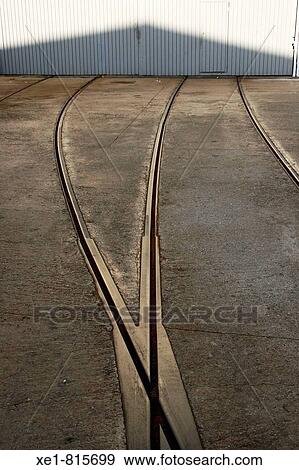 Tramvia Blau tram rails, Barcelona. Catalonia, Spain View Large Photo Image Stock Photo - Tramvia Blau tram rails, Barcelona. Catalonia, Spain. Fotosearch