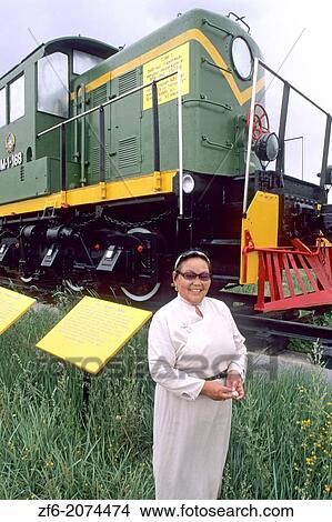 Trans Siberian Railroad Curator Retired Steam Train Museum Ulan Batar Mongolia. View Large Photo Image Picture - Trans Siberian Railroad Curator Retired Steam Train Museum Ulan Batar Mongolia.. Fotosearch