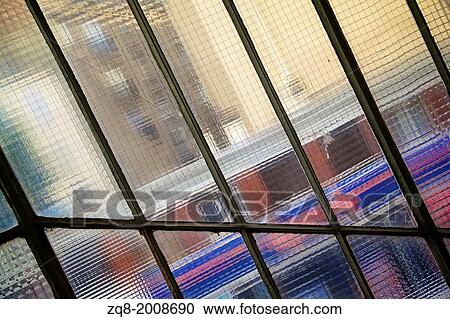 Stock Image - Translucent window at the metro. Paris-France. Fotosearch