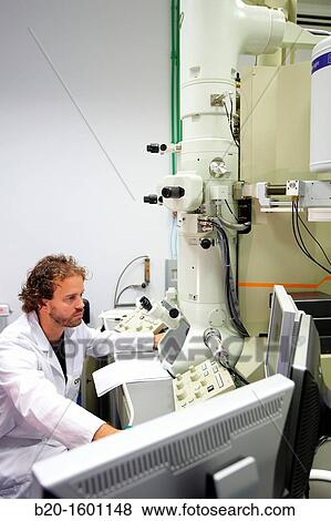 Stock Photo - Transmission electron microscope (TEM).. Fotosearch