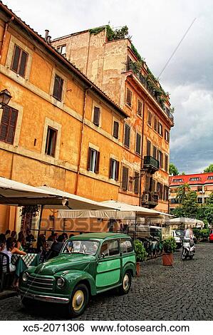 Trastevere, Rome, Italy. View Large Photo Image Stock Photograph - Trastevere, Rome, Italy.. Fotosearch