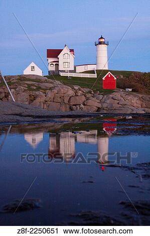 Travel showing Nubble Light, York, Maine, United States. View Large Photo Image Stock Image - Travel showing Nubble Light, York, Maine, United States.. Fotosearch