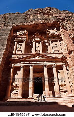 treasury in petra ruins. jordan. View Large Photo Image Stock Photo - treasury in petra ruins. jordan.. Fotosearch
