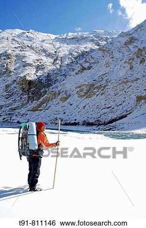 Stock Photograph - Trekking, Jammu and Kashmir, India. Fotosearch