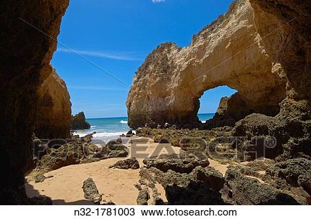 Tres Irmaos beach, Portimao, Alvor, Praia dos Tres Irmaos, Algarve, Portugal, Europe. View Large Photo Image Stock Image - Tres Irmaos beach, Portimao, Alvor, Praia dos Tres Irmaos, Algarve, Portugal, Europe.. Fotosearch