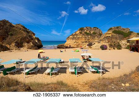Tres Irmaos beach, Portimao, Alvor, Praia dos Tres Irmaos, Algarve, Portugal, Europe View Large Photo Image Stock Photo - Tres Irmaos beach, Portimao, Alvor, Praia dos Tres Irmaos, Algarve, Portugal, Europe. Fotosearch