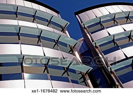 Stock Image - Tres Torres Eye Institute building, Via Augusta, Barcelona, Catalonia, Spain. Fotosearch