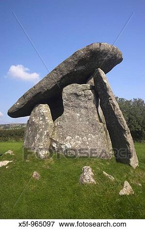 Trethevy Quoit a Neolithic burial chamber, Bodmin Moor, Cornwall, England, UK View Large Photo Image Stock Photo - Trethevy Quoit a Neolithic burial chamber, Bodmin Moor, Cornwall, England, UK. Fotosearch