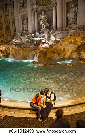 Trevi Fountain Rome, Lacio Italy View Large Photo Image Stock Image - Trevi Fountain Rome, Lacio Italy. Fotosearch