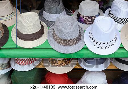 Trilby hats in a UK shop window View Large Photo Image Stock Image - Trilby hats in a UK shop window. Fotosearch