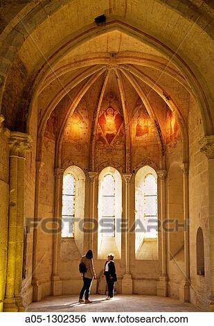 Trinidad Chapel and painting in fresco XIII Century St Emilion Dordogne Valley. Bordeaux, Aquitaine, France. View Large Photo Image Stock Photograph - Trinidad Chapel and painting in fresco XIII Century St Emilion Dordogne Valley. Bordeaux, Aquitaine, France.. Fotosearch