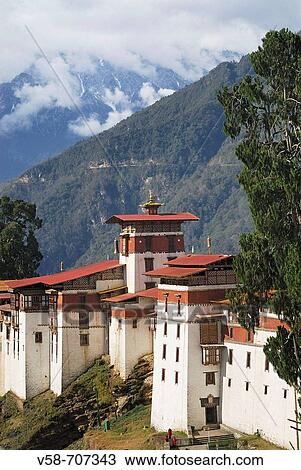 Trongsa dzong, Bhutan View Large Photo Image Stock Image - Trongsa dzong, Bhutan. Fotosearch