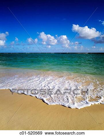 Tropical beach sea and clouds. Guadeloupe. French West Indies. View Large Photo Image Stock Photo - Tropical beach sea and clouds. Guadeloupe. French West Indies.. Fotosearch