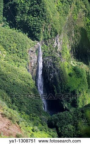 Trou de Fer (Iron hole) waterfall, Foret de Belouve belvedere, Cirque de Salazie, La Reunion island (France), Indian Ocean View Large Photo Image Stock Image - Trou de Fer (Iron hole) waterfall, Foret de Belouve belvedere, Cirque de Salazie, La Reunion island (France), Indian Ocean. Fotosearch