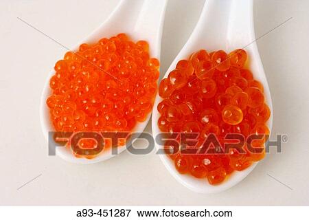 Trout and salmon roes, caviar substitute View Large Photo Image Stock Photo - Trout and salmon roes, caviar substitute. Fotosearch
