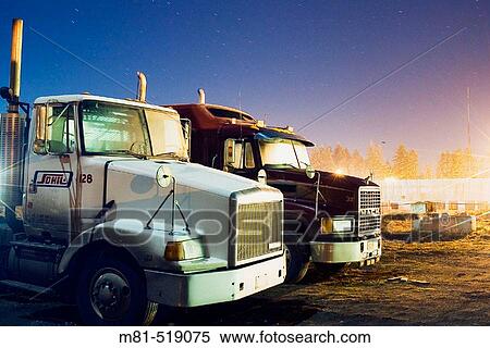 Truck cabs in Central Saanich. British Columbia, 8 February 2006. Canada. View Large Photo Image Stock Photography - Truck cabs in Central Saanich. British Columbia, 8 February 2006. Canada.. Fotosearch