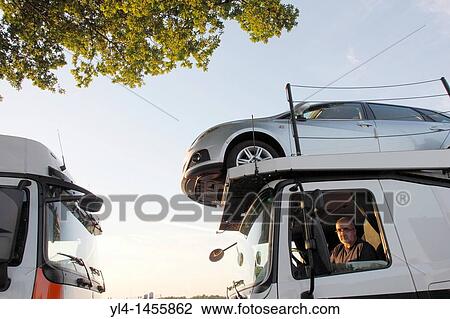 Truck driver parking his truck, Netherlands View Large Photo Image Stock Image - Truck driver parking his truck, Netherlands. Fotosearch