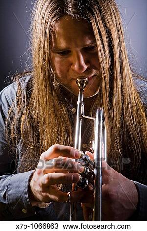 Trumpet Player View Large Photo Image Stock Image - Trumpet Player. Fotosearch